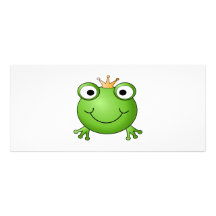 Frog Prince. Happy Frog. Full Color Rack Card