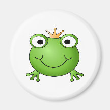 Frog Prince. Happy Frog. Magnets