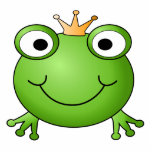 Frog Prince. Happy Frog. Photo Cut Outs
