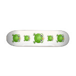 Frog Prince. Happy Frog. Skate Board