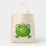 Frog Prince. Happy Frog. Tote Bag