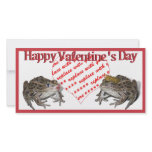 Frog Prince & Kissing Frog Valentine Photo Frame Photo Card Template