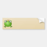 Frog Prince. Smiling Frog with a Crown. Bumper Sticker