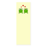 Frog Princess and Frog Prince, with hearts. Business Cards