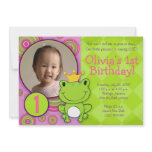 Frog Princess Birthday Custom Invites