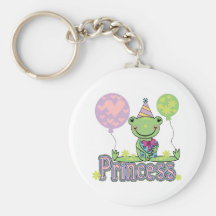 Frog Princess Birthday Tshirts and Gifts Key Chain
