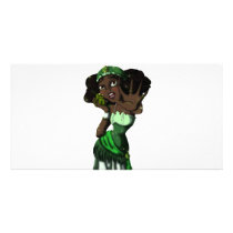 Frog Princess Grotto Personalized Photo Card