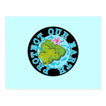 Frog Protect Our Earth T-shirts and Gifts Postcard