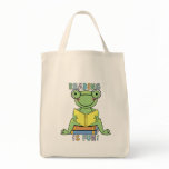 Frog Reading is Fun T-shirts and Gifts bags