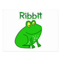 Frog Ribbit Postcard