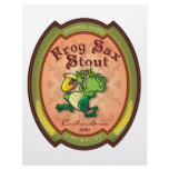 Frog Sax Stout Label Letterhead