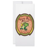 Frog Sax Stout Label rack cards
