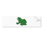Frog Silhouette Froggy Jump Amphibians Hop bumper stickers