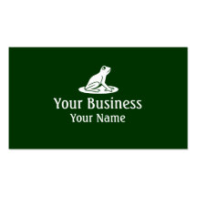 Frog simple green custom business cards