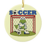 Frog Soccer Goalie T-shirts and Gifts Christmas Tree Ornament