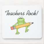 Frog Teachers Rock Mouse Pads