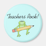 Frog Teachers Rock Tshirts and Gfits Magnets