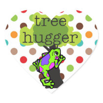 Frog Tree Hugger T-shirts and Gifts Sticker