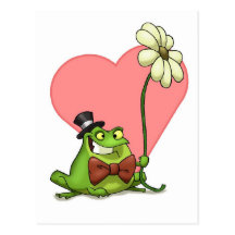 Frog Valentine Postcard