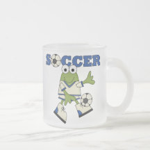 Frog With Soccer Ball T-shirts and Gifts Mug