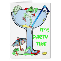 Frogarita Greeting Card