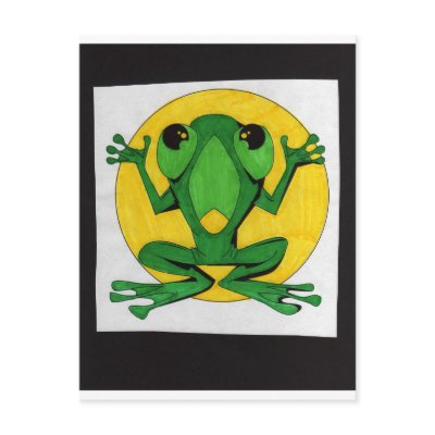 froggie gone wild post cards by kkincade12