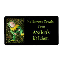 Froggy Baby Halloween Treats Kitchen Baking Label