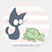 Froggy Friend Round Sticker