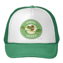 Froggy Going Green Trucker Hats