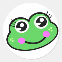 froggy head sticker
