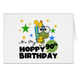Froggy Hoppy 90th Birthday Cards