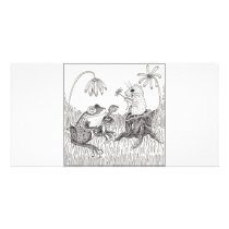 Froggy Went A-Courtin' Photo Card Template