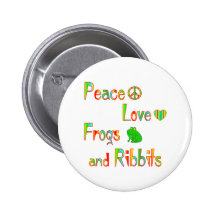 Frogs and Ribbits Pinback Button