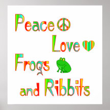 Frogs and Ribbits Posters