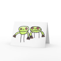 frogs greeting card