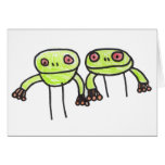 frogs greeting card