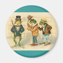 Frogs on the Street Magnet