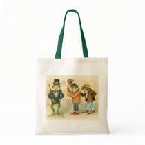 Frogs on the Street - Vintage Art Bag