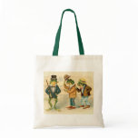 Frogs on the Street - Vintage Art bags