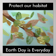 Frogs Protect our Habitat Poster