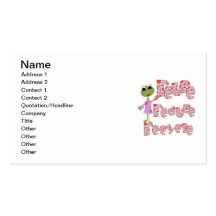 Frogs Reduce Reuse Recycle Tshirts and Gifts Business Cards