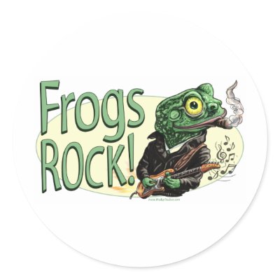 Frogs Rock! Sticker by AFrogsLife