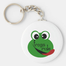 Frogs Rule T-shirts and Gifts Key Chains