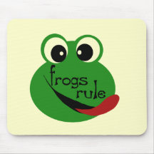 Frogs Rule T-shirts and Gifts Mouse Pad