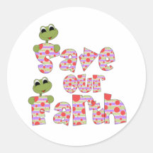 Frogs Save Our Earth Stickers