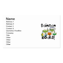 Frogs Science Rocks Business Card Template