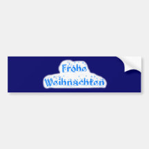 frohe Weihnachten Bumper Stickers
