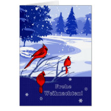 Frohe Weihnachten. German Christmas Card