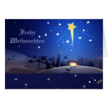 Frohe Weihnachten.German Christmas Card