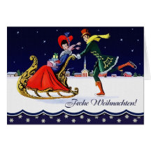 Frohe Weihnachten. German Vintage Style Card